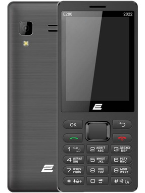 Кнопковий телефон 2E E280 2022 DS Black (688130245210)