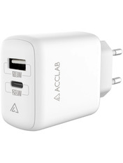 Мережевий зарядний пристрій ACCLAB AL-TC220 White 20 Відсутній 1 USB-A + 1 USB-C (1 USB-A + 1 USB-C) 20W White (1283126556494)