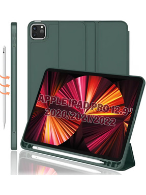 Чохол BeCover Tri Fold Soft TPU Apple iPad Pro 12.9 2020/2021/2022 Dark Green