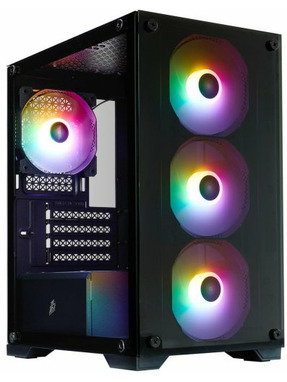 Корпус 1stPlayer X2-M-BK-4F7 Midi-Tower Black