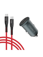 Автомобільний зарядний пристрій Intaleo CCGQPD120 18W Type-C 1 USB-C +кабель Type-C Grey (1283126509957)