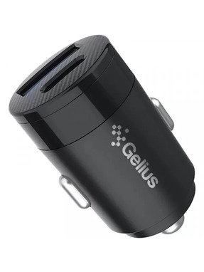 Автомобільний зарядний пристрій Gelius GP-CC01 35W 1 USB-A + 1 USB-C Black (92308)