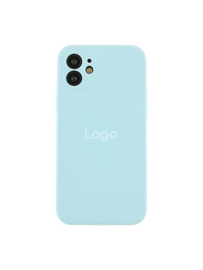 Чохол Silicone Case Full Size with Frame для Apple iPhone 12 Sky Blue (6972810354)