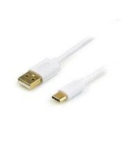 Кабель синхронізації ATcom USB to Type-C White 0,8 12.5W 0,8m White (17425)