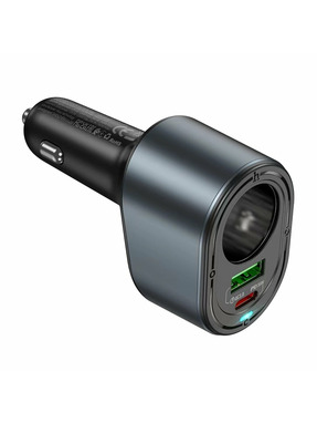 Автомобільний зарядний пристрій Hoco Z56 Friend 35W 1 USB-A + 1 USB-C Black