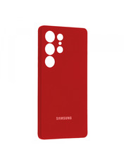 Чохол Silicone Case Silicone Case Full Aquarelle для Samsung S25 Ultra Red