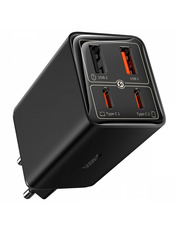 Мережевий зарядний пристрій Baseus GaN6 Pro  Type-C (2 USB-A + 2 USB-C) 65W + кабель Type-C Black (P10162701113-00) 65 2 USB-A + 2 USB-C Black