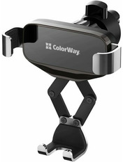 Автомобільний тримач ColorWay Gravity Mechanical Решітка Black (CW-CHG18-BK)