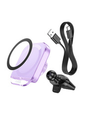 Автомобільний тримач Hoco HW17 Фіолетовий Решітка Romantic Purple