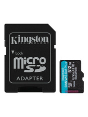 Карта пам'яті Kingston Canvas Go Plus G4 microSDXC 512GB UHS-I U3 + SD-adapter Так 512 ГБ
