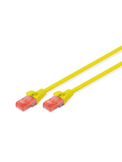 Мережевий патч-корд Digitus AWG 26/7 Cu LSZH Cat.6 UTP Жовтий Yellow 1 1m Yellow (DK-1617-010/Y)