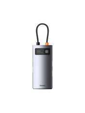 USB-хаб Baseus Metal Gleam Series 4 in 1 Type-C 3xUSB 3.0 + Ethernet (3xUSB 3.0 + Ethernet) Deep Gray (WKWG070113)
