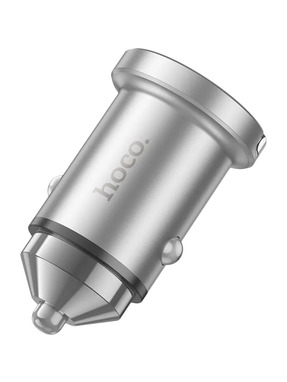 Автомобільний зарядний пристрій Hoco NZ10 Handy 45W 1 USB-A + 1 USB-C Silver