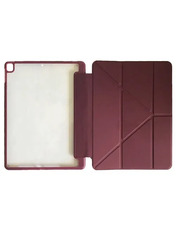 Чохол Smart Case Clear+stylus Apple iPad 10.2 (2019/2020)/pro10.5(2017)/Air 10.5 Dark Red Прозорий