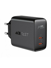 Мережевий зарядний пристрій ACEFAST A9 (2 USB-C) 40W Black Black