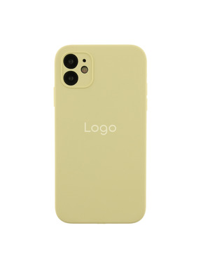 Чохол Silicone Case Square Full Camera для Apple iPhone 11 Crem yellow (6938175024)
