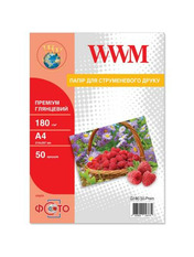 Папір Кольоровий WWM G180.50.Prem A4 50 арк., щільність 180 г/м2