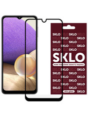 Захисне скло SKLO Full Glue для Samsung Galaxy A22 A225 / M32 M325 Black глянсове
