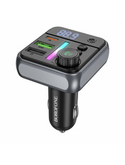 Автомобільний трансмітер Borofone BC50 38W (2 USB-A + 1 USB-C) Black