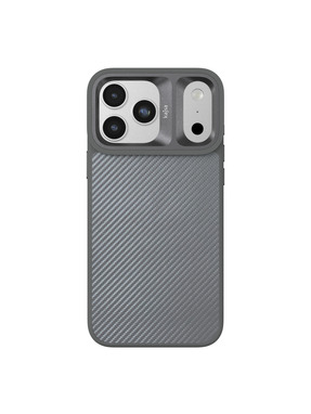 Чохол Kajsa Glamorous Collection Straw Mat Pattern with MagSafe B-Ring для Apple iPhone 17 Pro Max Grey (6972854103)