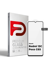 Захисне скло ArmorStandart Pro для Xiaomi Redmi 13C/Poco C65 Black глянсове (ARM73151)