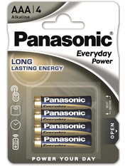 Батарейка Panasonic Everyday Power AAA Alkaline 4 4шт (LR03REE/4BP)