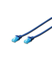 Мережевий патч-корд Digitus Professional Cat.5e UTP Синій Blue 0.5 0,5m Blue (DK-1512-005/B)
