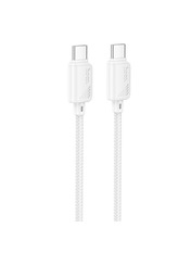 Кабель синхронізації Hoco X113 Type-C to Type-C White 60W 1m White