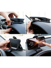 Автомобільний тримач Baseus Mouth Car Mount Панель Black (SUDZ-01)