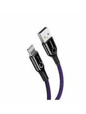 Кабель синхронізації Baseus C-shapedUSB to Lightning Фіолетовий 12W 1m Фіолетовий (CALCD-05)