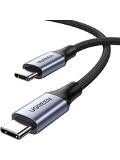Кабель синхронізації Ugreen US535 Type-C to Type-C Ні Gray/Black 1 240W 1m Gray/Black