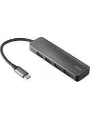 USB-хаб Trust Halyx USB 2.0 Gray 4xUSB 2.0 (4xUSB 2.0) Gray (23786_Trust)