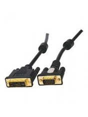 Кабель передачі відео ATcom DVVG VGA (M) to DVI (M) 1,8m Black (16143)