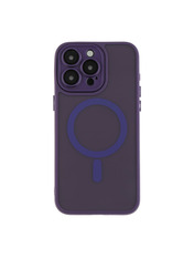 Чохол Magnetic Matte Camera Lens with Magsafe для Apple iPhone 15 Pro Max Purple Purple (6942817530)