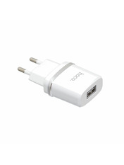 Мережевий зарядний пристрій Hoco C11 Lightning (1 USB-A) 5W + кабель Lightning White 5 1 USB-A White