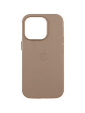 Чохол Leather Case with MagSafe and Animation для Apple iPhone 15 Pro Max Taupe