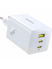 Мережевий зарядний пристрій Baseus EnerFill FE22 White 1 USB-A + 2 USB-C Відсутній 100 (1 USB-A + 2 USB-C) 100W White (E0123801)