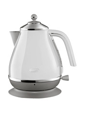 Електрочайник Delonghi Icona Capitals KBOC 2001 White/Silver White/Silver (KBOC2001.W)