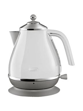 Електрочайник Delonghi Icona Capitals KBOC 2001 White/Silver (KBOC2001.W)