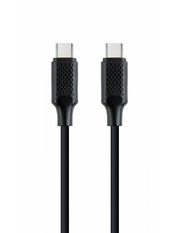 Кабель синхронізації Cablexpert CMCM60 USB to Type-C 60W 1,5m Black (CC-USB2-CMCM60-1.5M)