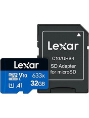 Карта пам'яті Lexar High-Performance 633x Blue 32 ГБ microSDHC 32GB Class 10 UHS-I (LMSBLPL032G-BNANG)