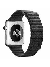 Apple Leather Loop Apple Watch 38/40/41 mm Чорний Black