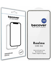 Захисне скло BeCover 10D для Realme C85 5G BOX Глянсова глянсове (715140) Black