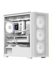 Корпус Aerocool D301a-G-V2 Mini-Tower White (ACCS-DS03043.21)