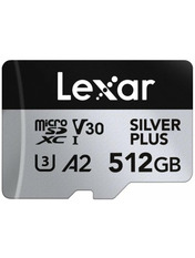 Карта пам'яті Lexar Professional Silver Plus 512 ГБ microSD 512GB UHS-I U3 (LMSSIPL512G-BNANG)
