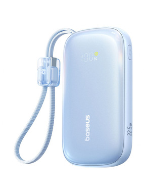 Павербанк Baseus EnerFill Qpow 3 Ultra 1xUSB-C + 1xUSB-A 22,5W 10000mAh Blue (E0027L03)