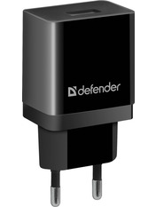 Мережевий зарядний пристрій Defender UPC-11 (1 USB-A) 10,5W + кабель MicroUSB Black