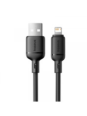 Кабель синхронізації Baseus Silky USB to Lightning Black 12W 2m Black (P10377702113-01)