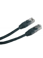Мережевий патч-корд Cablexpert Cat.5e UTP Чорний Black 1 1m Black (PP12-1M/BK)