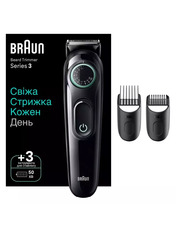 Машинка для стрижки Braun Series 3 BeardTrimmer BT3411 Black/Turquoise
